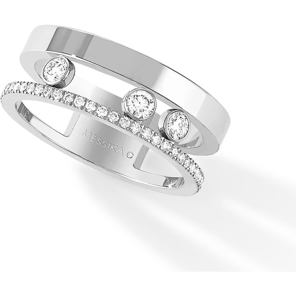 Messika Move Romane Diamond Stack Ring In Metallic