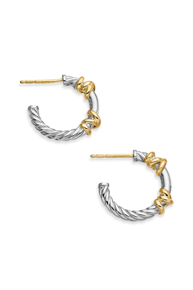 Petite Helena Hoop Earrings, Alternate, color, DIAMOND/ SILVER