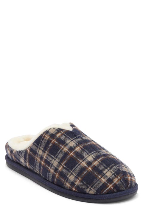 Hudson Faux Shearling Scuff Slipper (Men)