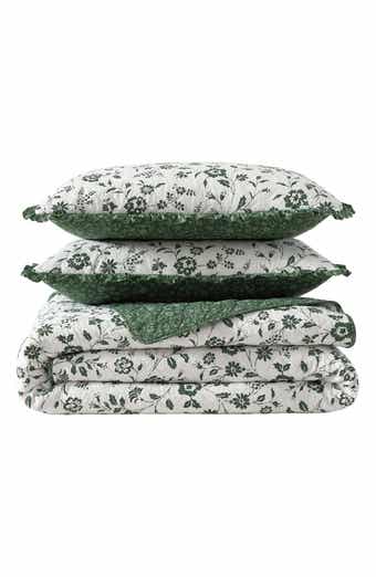 Laura Ashley Miranda Floral Cotton Quilt & Sham Set