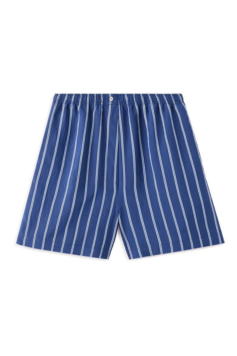 Stripe Pajama Shorts, Alternate, color, INDIGO BLUE