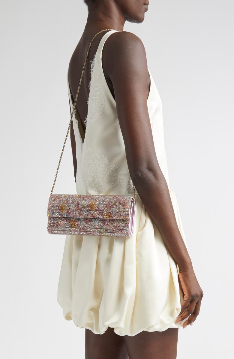 Jimmy Choo Sweetie Glitter Acrylic Clutch, Alternate, color,