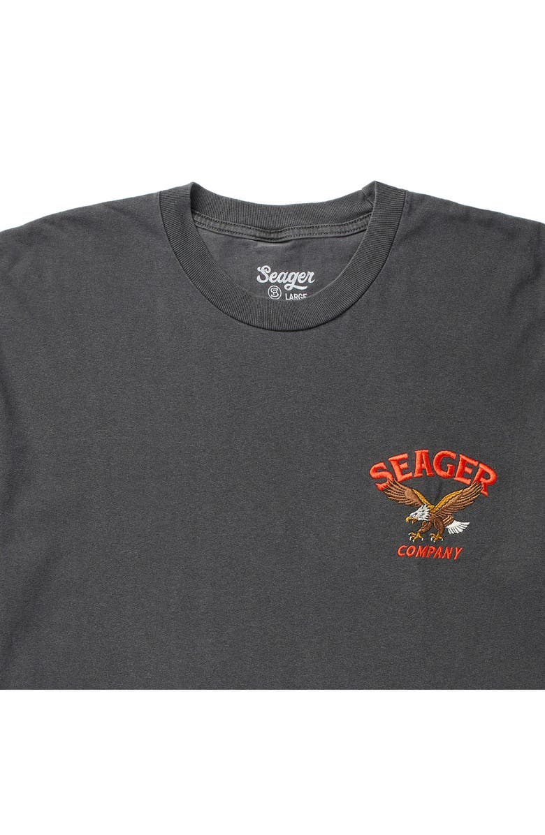 Seager Co Premium Bradley Embroidered Cotton T-Shirt, Alternate, color, Pigment Black