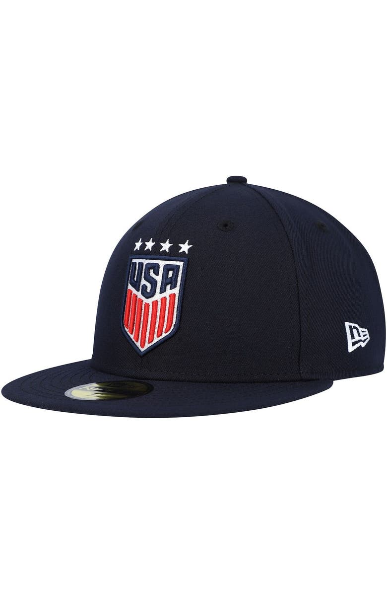 New Era Men's New Era Navy USWNT Team Basic 59FIFTY Fitted Hat, Main, color, Navy