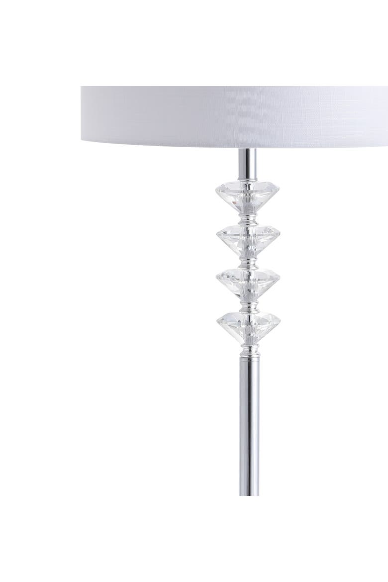 Mia Crystal/Metal LED Floor Lamp, Alternate, color, Clear/ Chrome