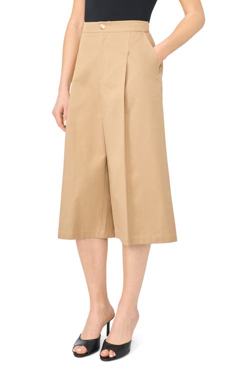 High Waist Wide Leg Culottes