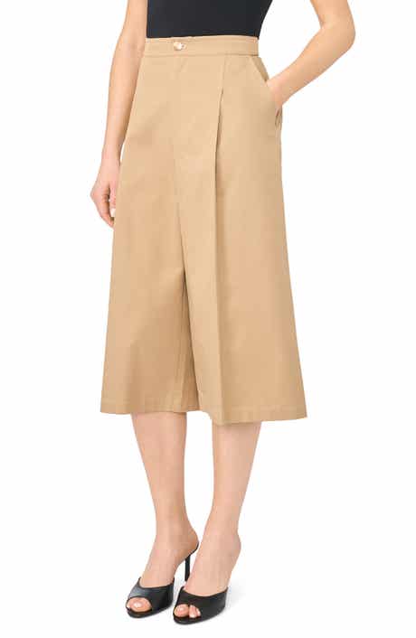 High Waist Wide Leg Culottes