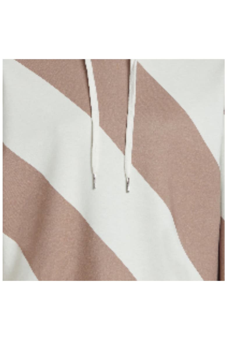 Drew Striped Hoodie, Alternate, color, Camel White