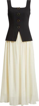 MOON RIVER Sleeveless Two-Piece Dress