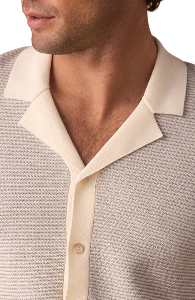 The Normal Brand Robles Bird's Eye Knit Camp Shirt, Alternate, color,