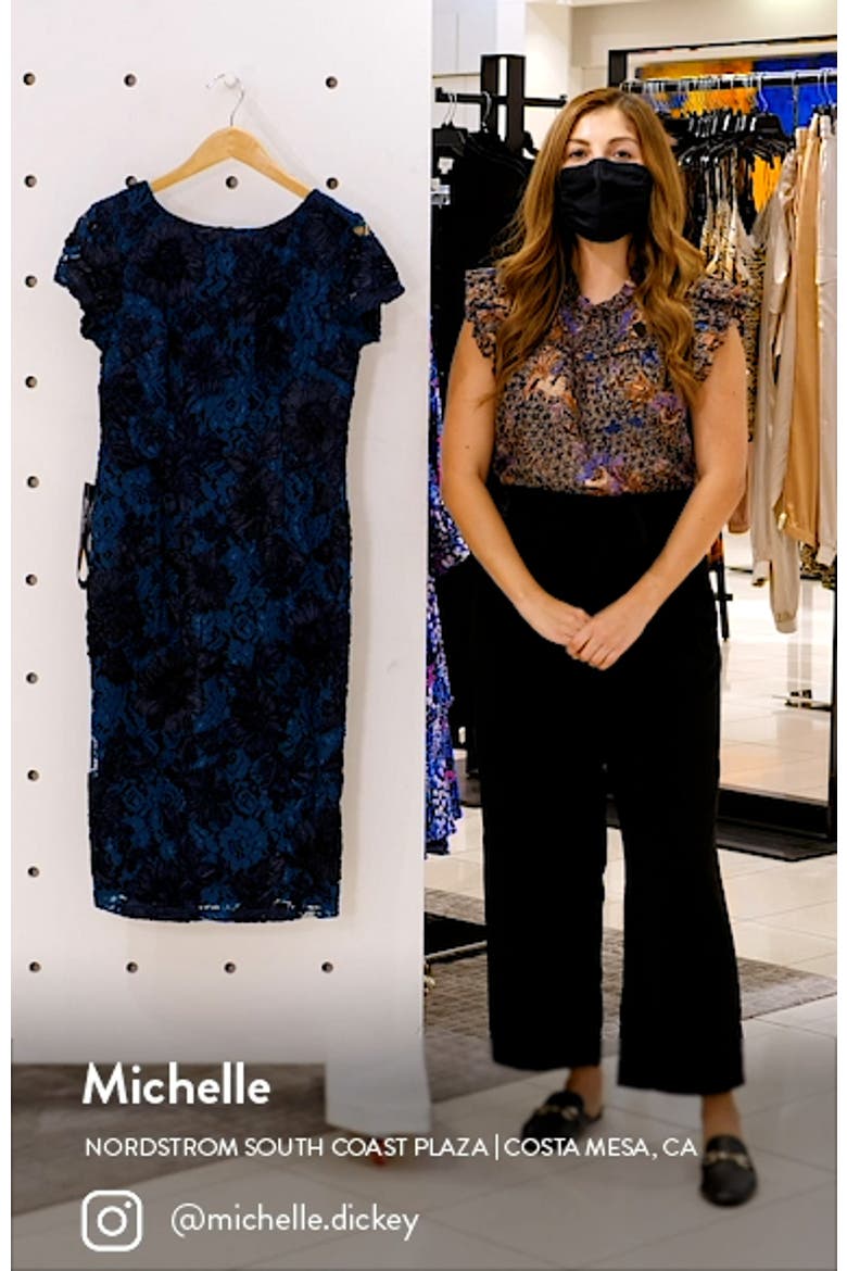 Floral Soutache Lace Sheath Dress video
