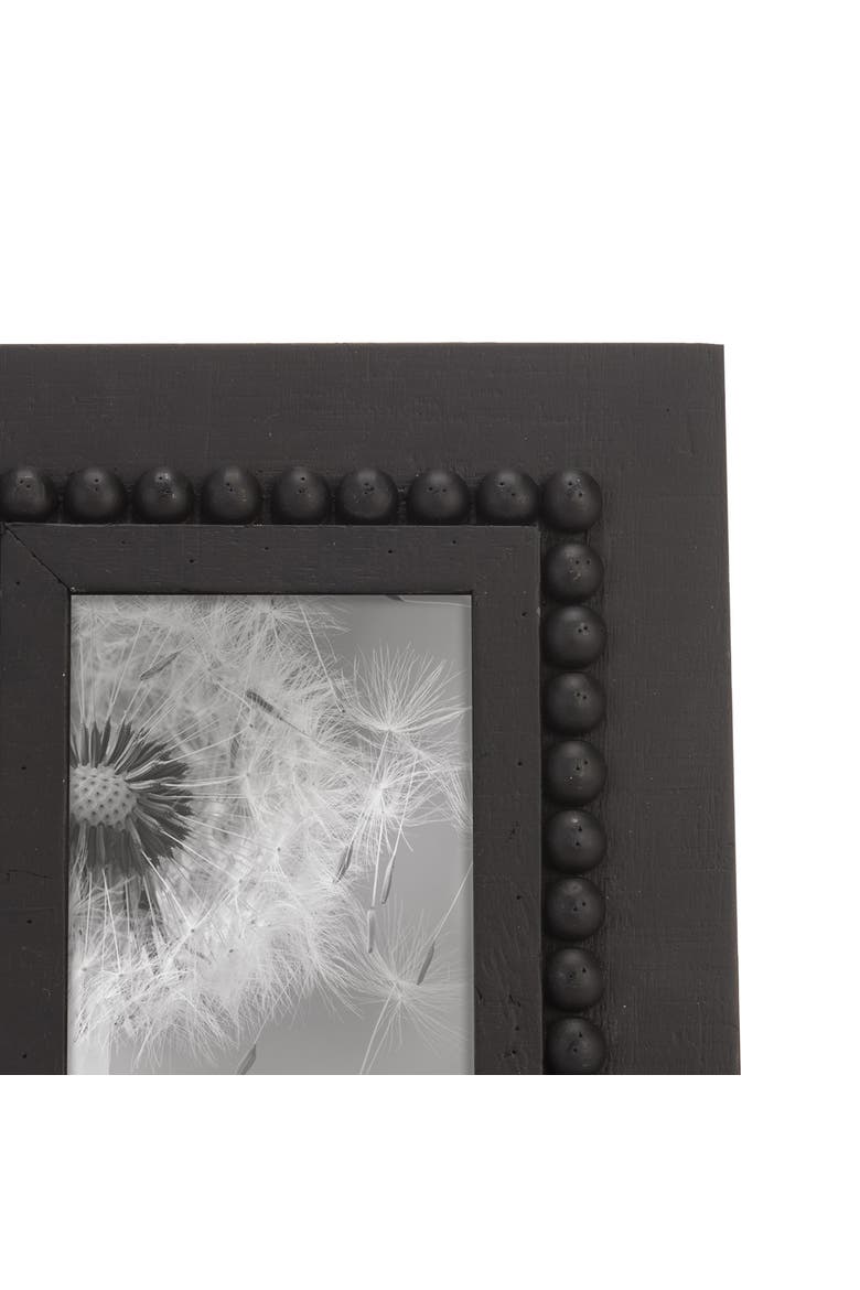 Black 4 x 6 inch Wood Bead Decorative Wood Picture Frame, Alternate, color, Black