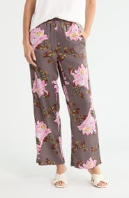 MELLODAY Flat Front Wide Leg Pants