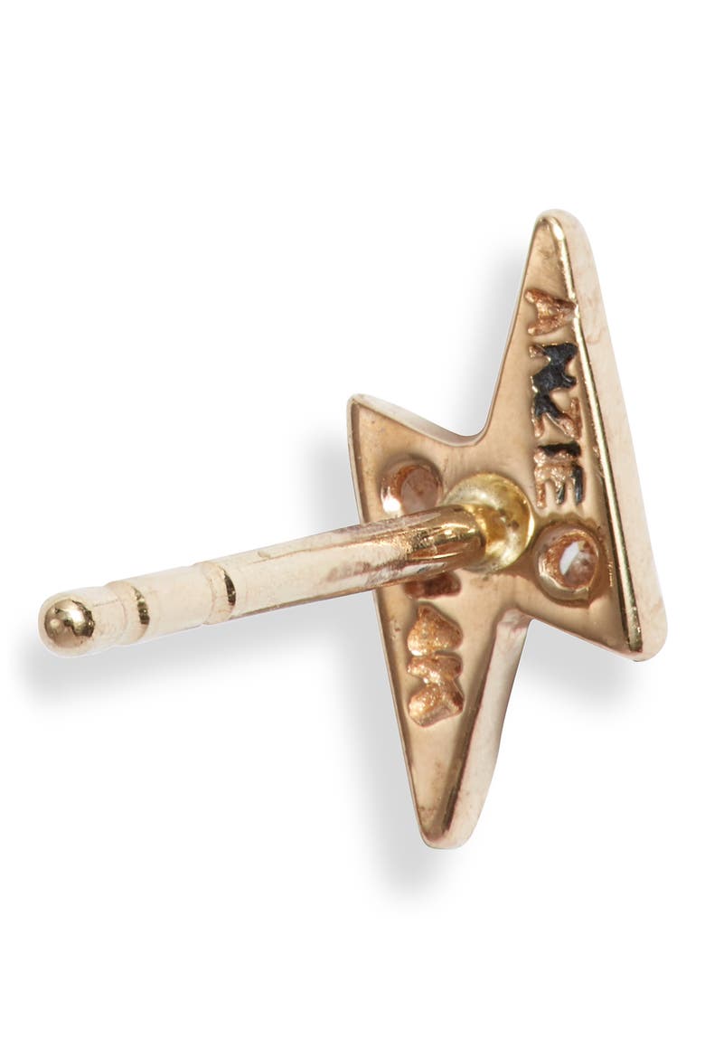 Celestial Lightning Bolt Stud Earrings, Alternate, color, GOLD