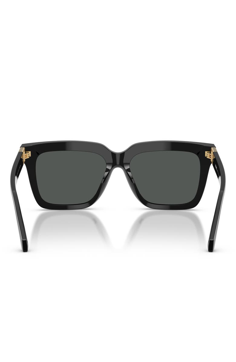 Versace 55mm Square Sunglasses, Alternate, color, Black / Dark Grey