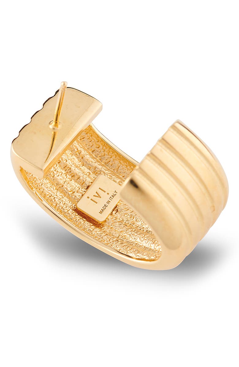 IVI Los Angeles Signore Oval Hoop Earrings, Alternate, color, Yellow Gold