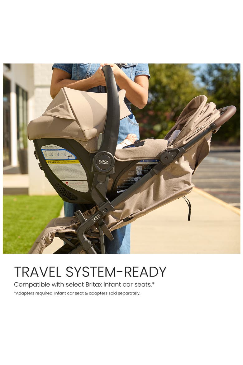 Juniper™+ Compact Stroller with Cup Holder & Carry Strap, Alternate, color, TEAK