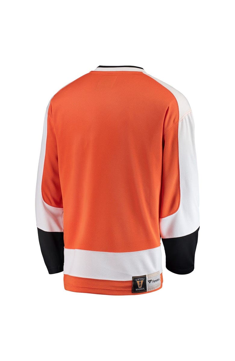 FANATICS Men's Fanatics Branded Orange Philadelphia Flyers Premier Breakaway Heritage Blank Jersey, Alternate, color, Orange