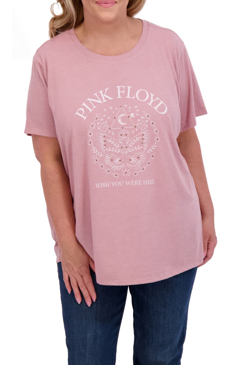 Pink Floyd Butterfly Graphic T-Shirt, Main, color, NOSTALGIA ROSE