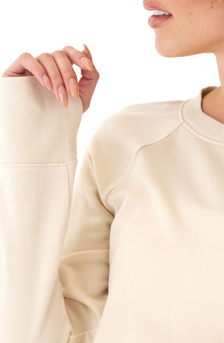 Threads 4 Thought Cannon Feather Fleece Tunic, Alternate, color, Tapioca