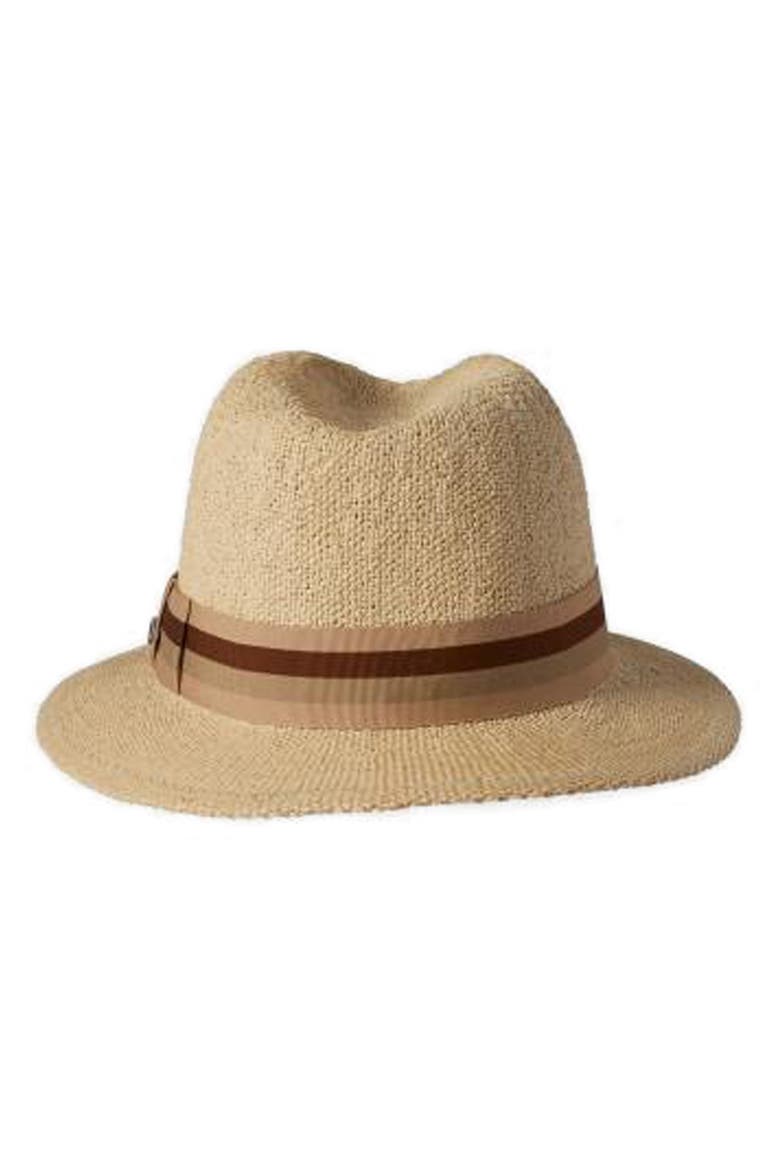 Roma Straw Fedora, Alternate, color, NATURAL