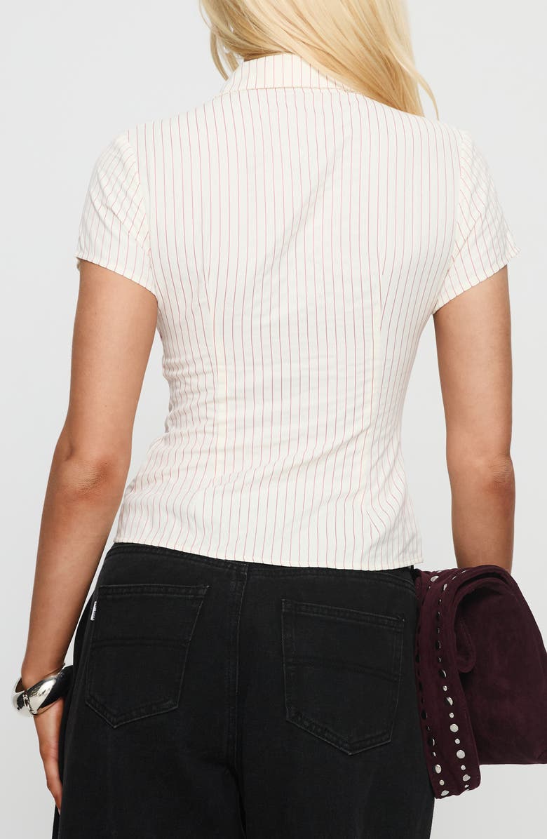 Princess Polly Lift Off Stripe Button-Up Shirt, Alternate, color, 