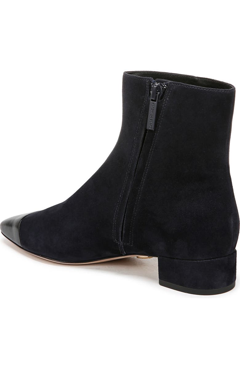 Veronica Beard Cecile Cap Toe Bootie, Alternate, color, Indigo/Black