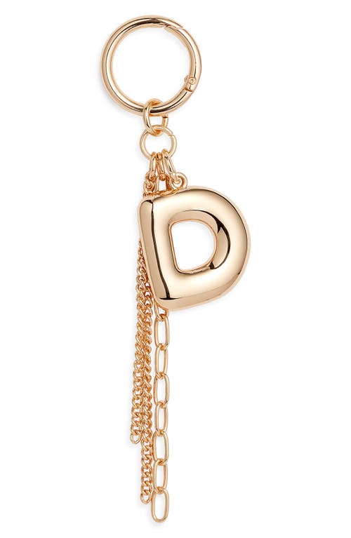 Chelsea28 Bubble Letter Bag Charm In Gold