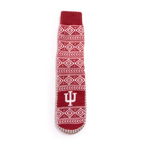 Muk Luks Gameday Slipper Socks In Red