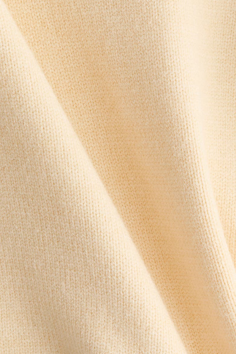 Fine-knit V-neck Sweater, Alternate, color, Light yellow