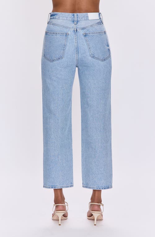 Pistola Eli High Rise Arched Leg Jeans In Sun Kissed In Blue