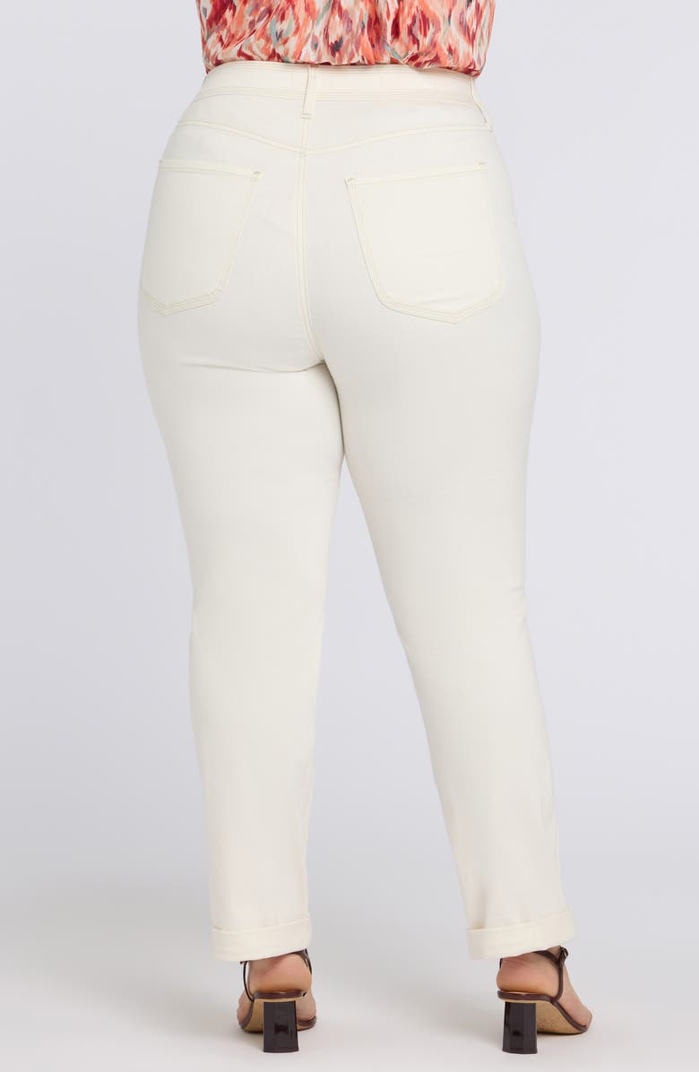 NYDJ Marilyn Triple Stitch High Waist Straight Leg Jeans, Alternate, color, Vintage White