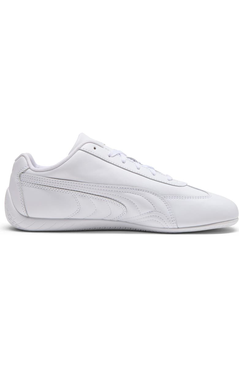 PUMA Speedcat Full Leather Sneaker, Alternate, color, Puma White/ Feather Gray