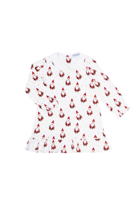 Pima Cotton Santa Print Long Sleeve Playtime - Toddler & Little Kid