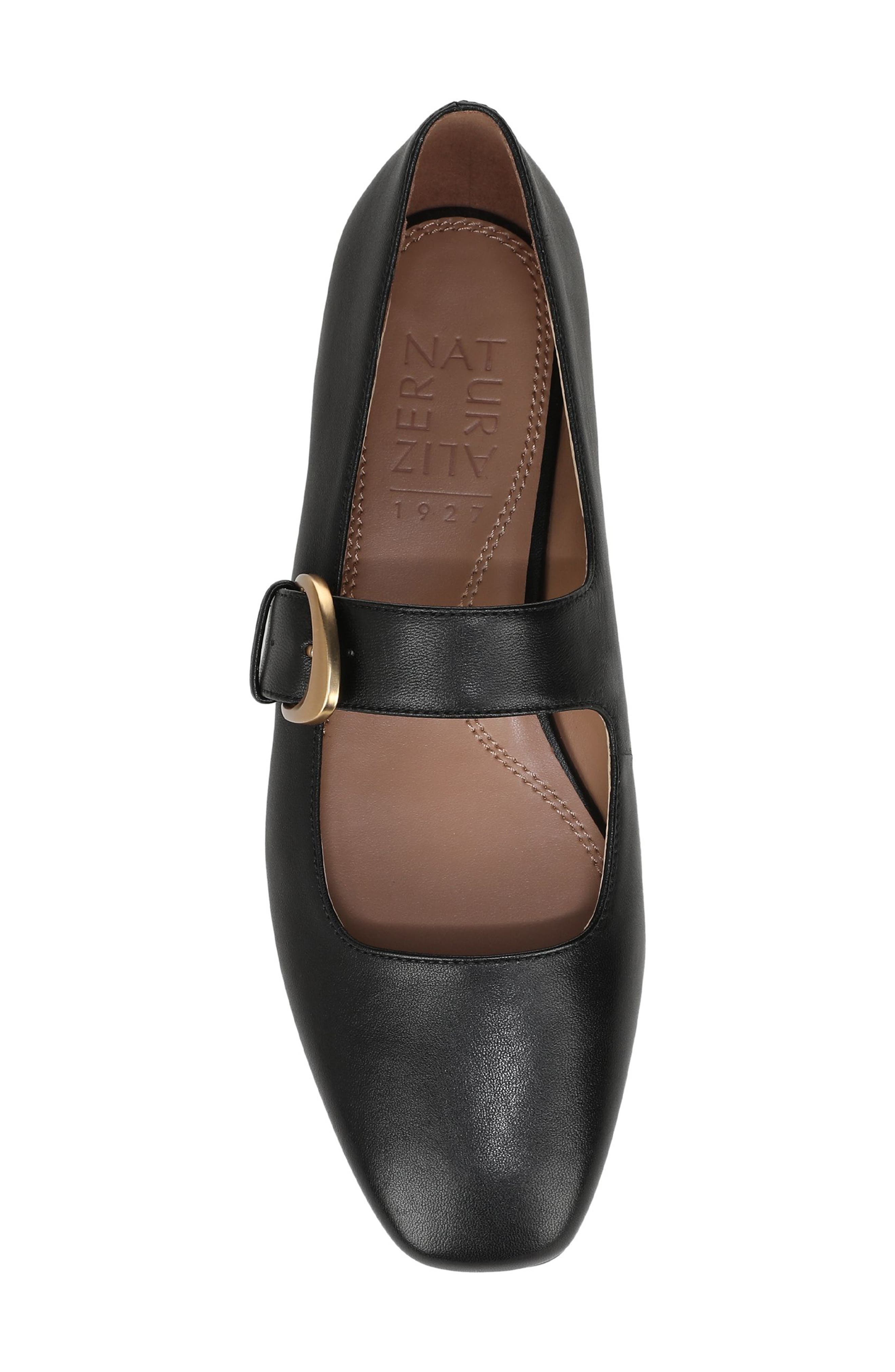 Naturalizer Cosmic Mary Jane Flat, Alternate, color, Black Leather