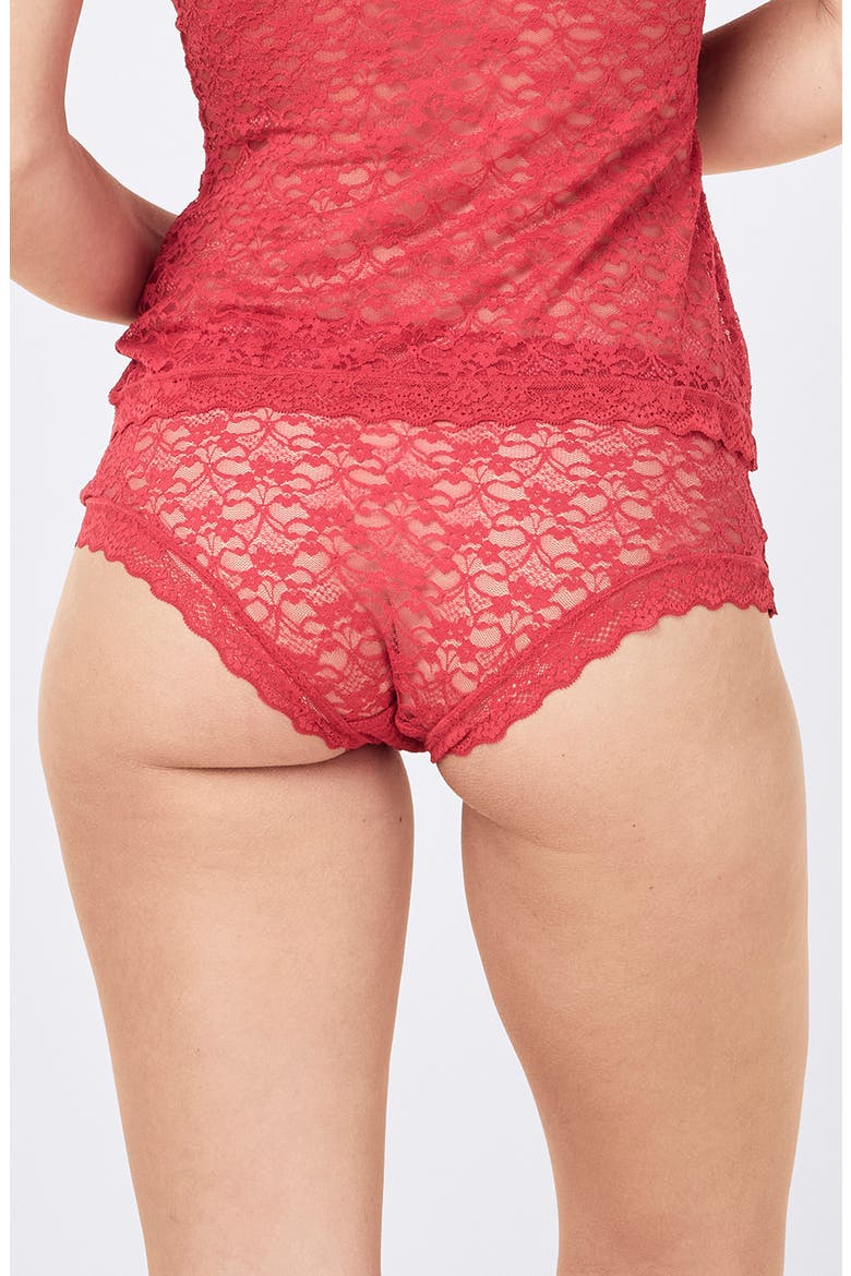 Lulu Lace Boyshorts, Alternate, color, AMOUR ROSE