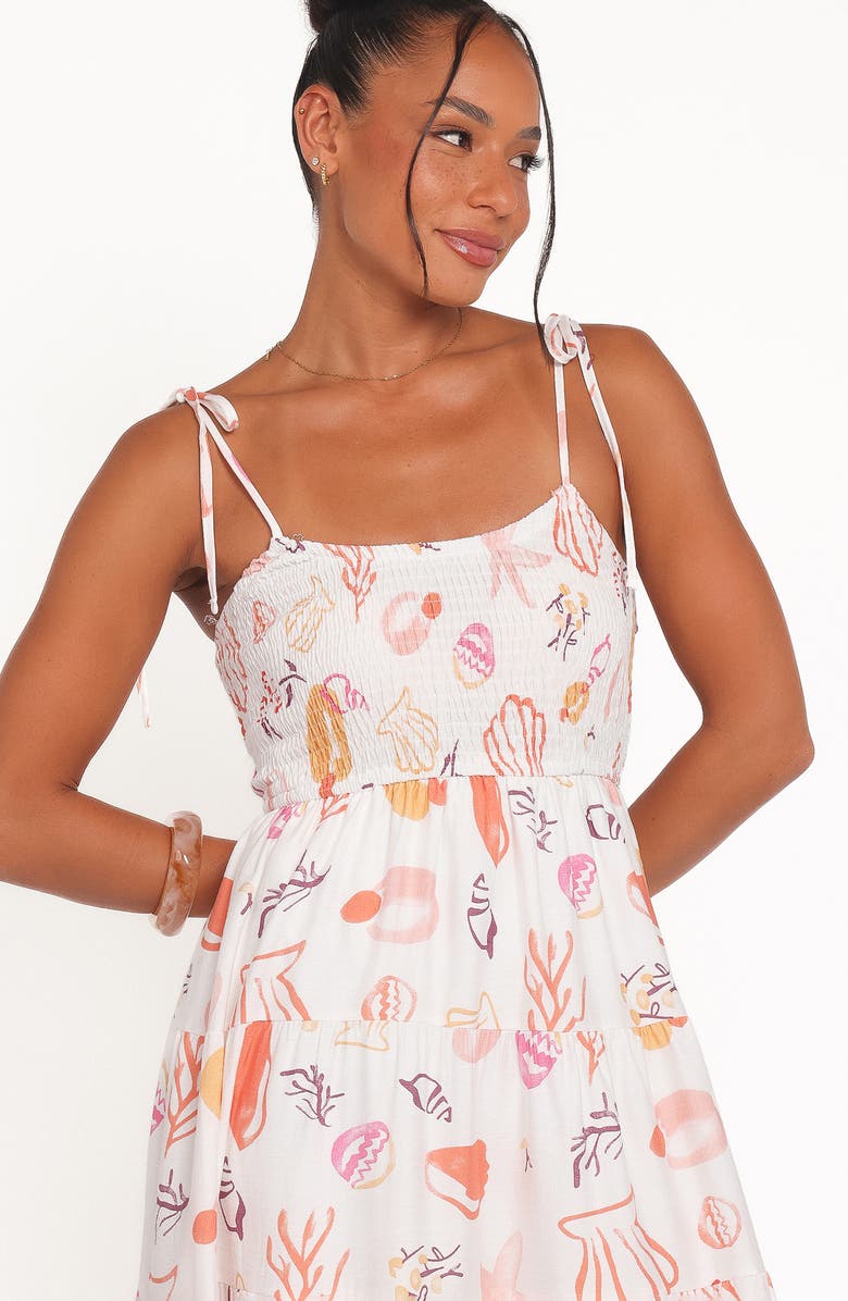 Petal & Pup Bairbre Maxi Dress, Alternate, color, Pink Beach Print