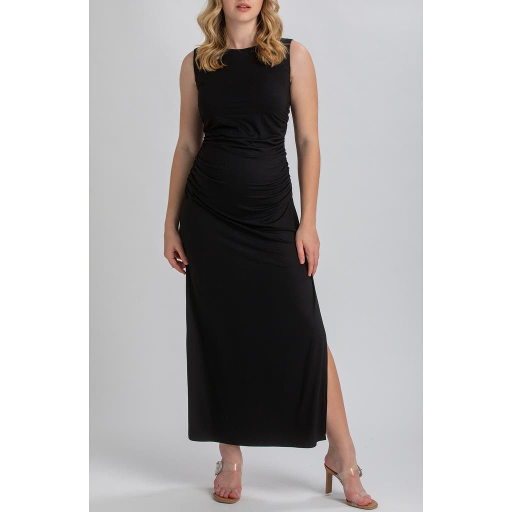 Pietro Brunelli Maternity Body-con Maternity Dress In Black