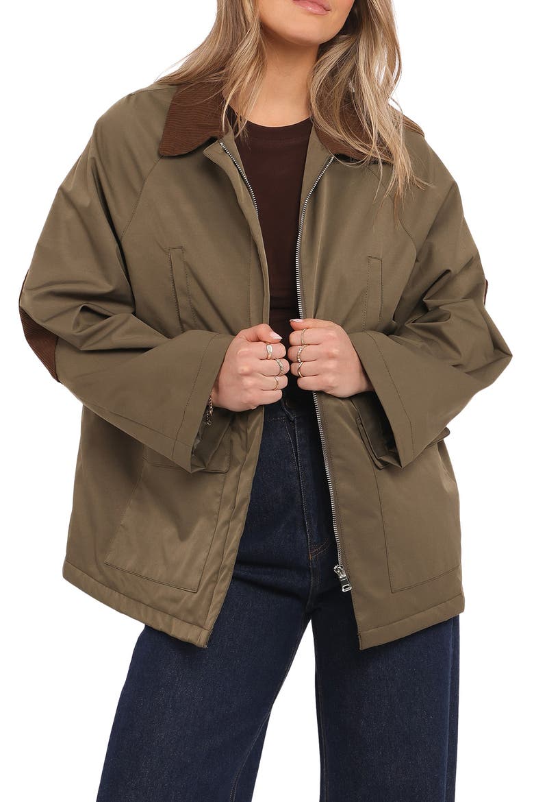 Hartley Barn Jacket, Main, color, OLIVE