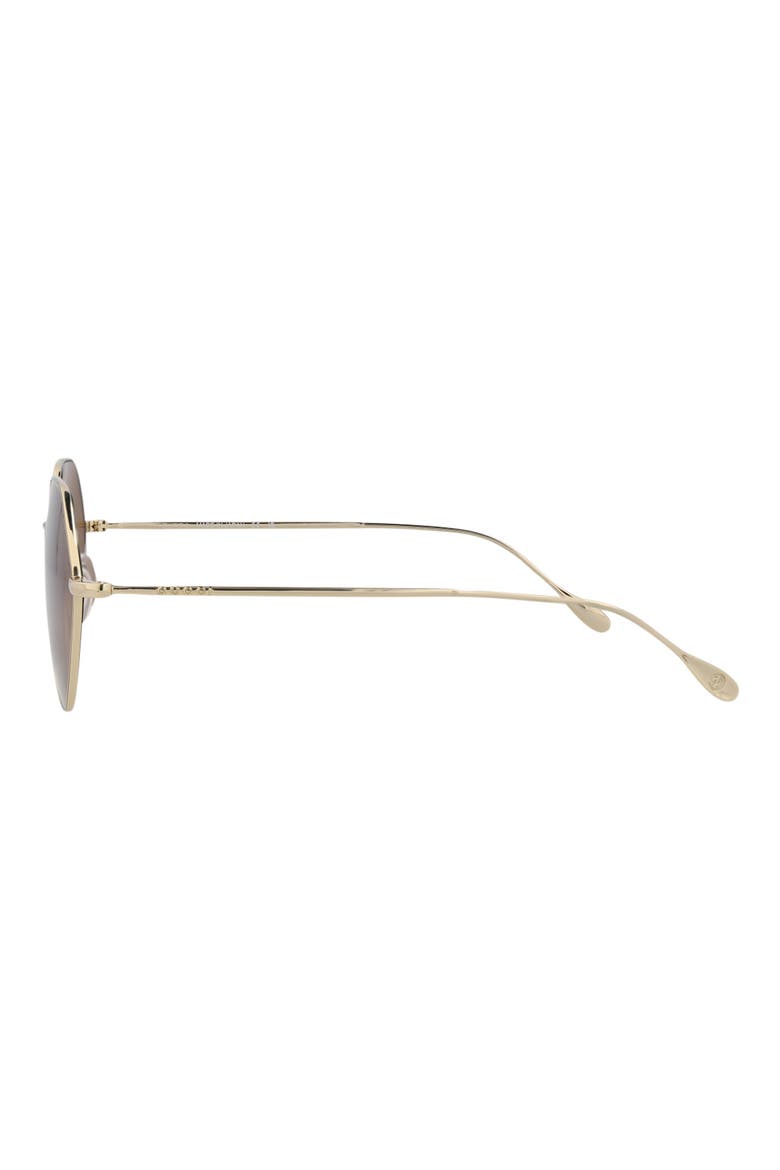 55mm Round Sunglasses, Alternate, color, GOLD GOLD BROWN