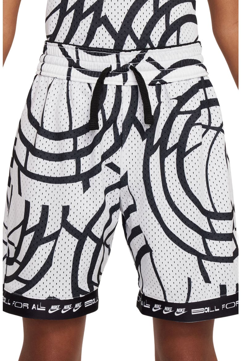 Kids' Culture of Basketball Dri-FIT Reversible Shorts, Alternate, color, BLACK/ WHITE/ OPTI YELLOW