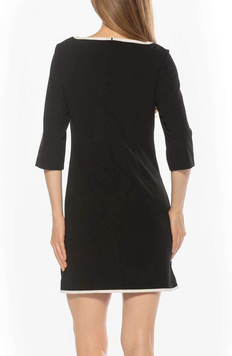 Alexia Admor River Contrast Minidress, Alternate, color, Black