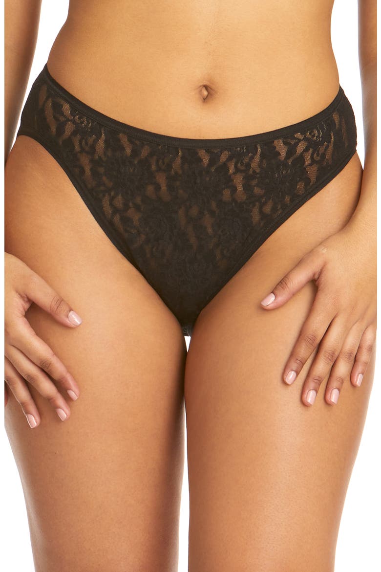 High Cut Briefs, Main, color, BLACK