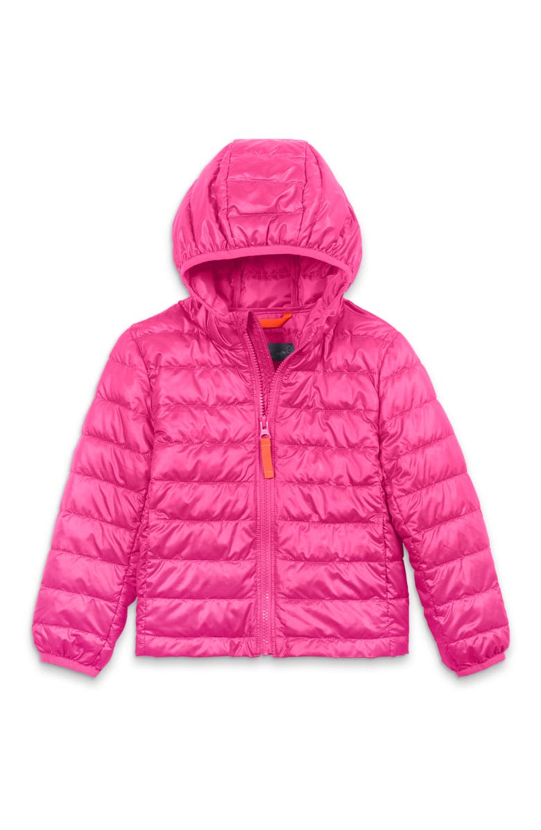 Primary Kids' Lightweight Water Repellent Puffer Jacket, Main, color, Fuchsia