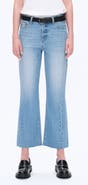 Bayeas High Waist Relaxed Raw Hem Straight Leg Jeans