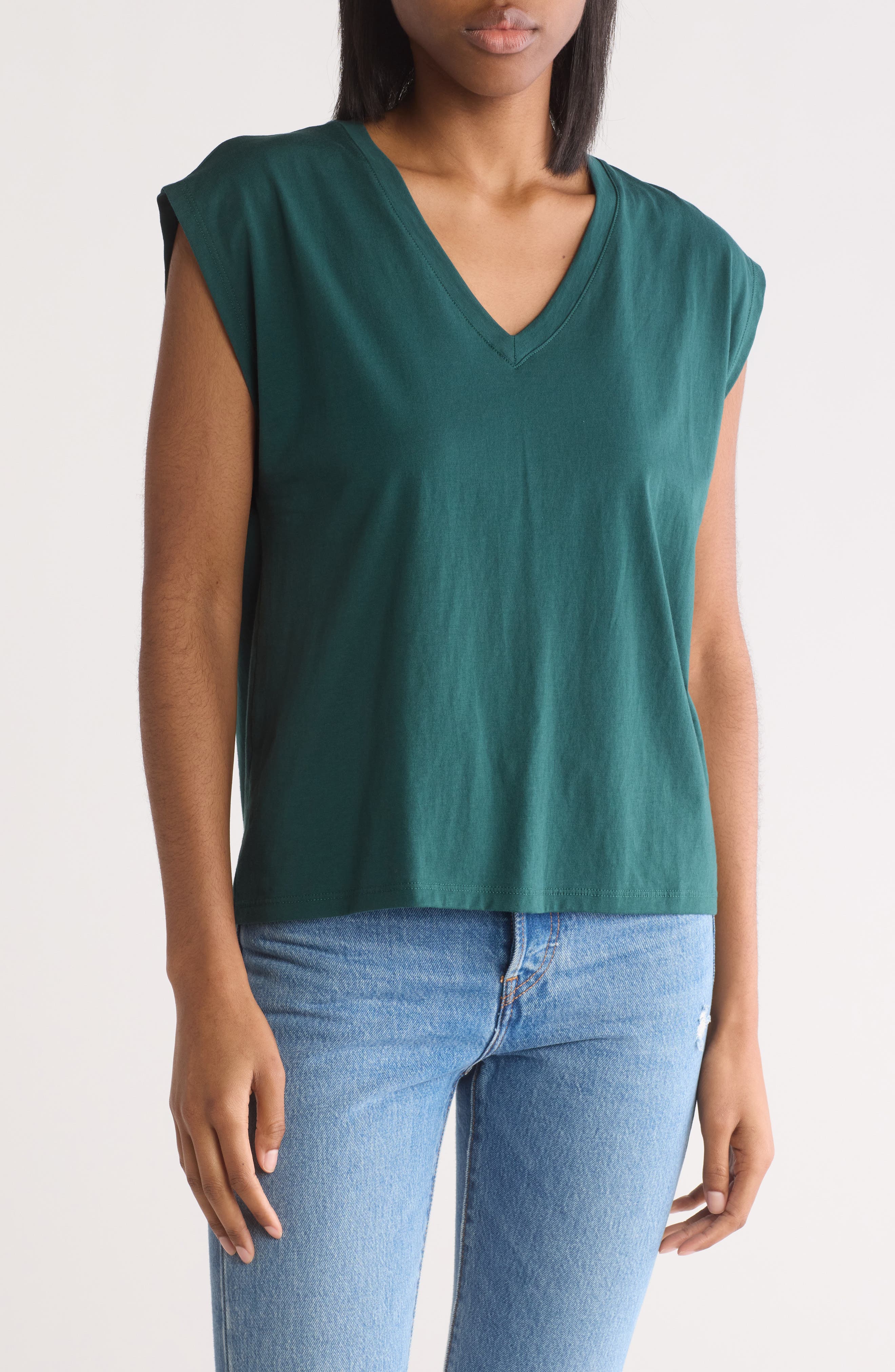 V-Neck Pima Cotton T-Shirt