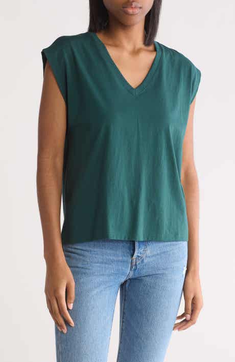 V-Neck Pima Cotton T-Shirt