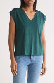 Nordstrom V-Neck Pima Cotton T-Shirt