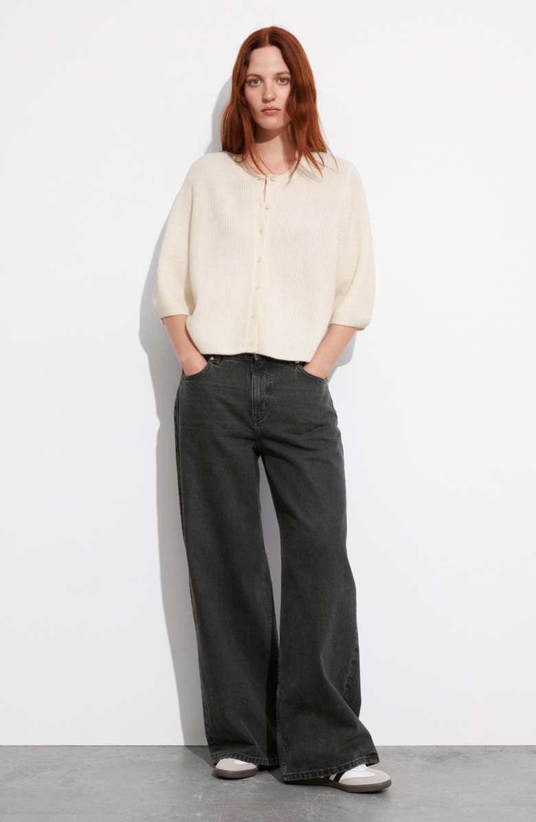 & Other Stories Wool Rib Cardigan, Alternate, color, 