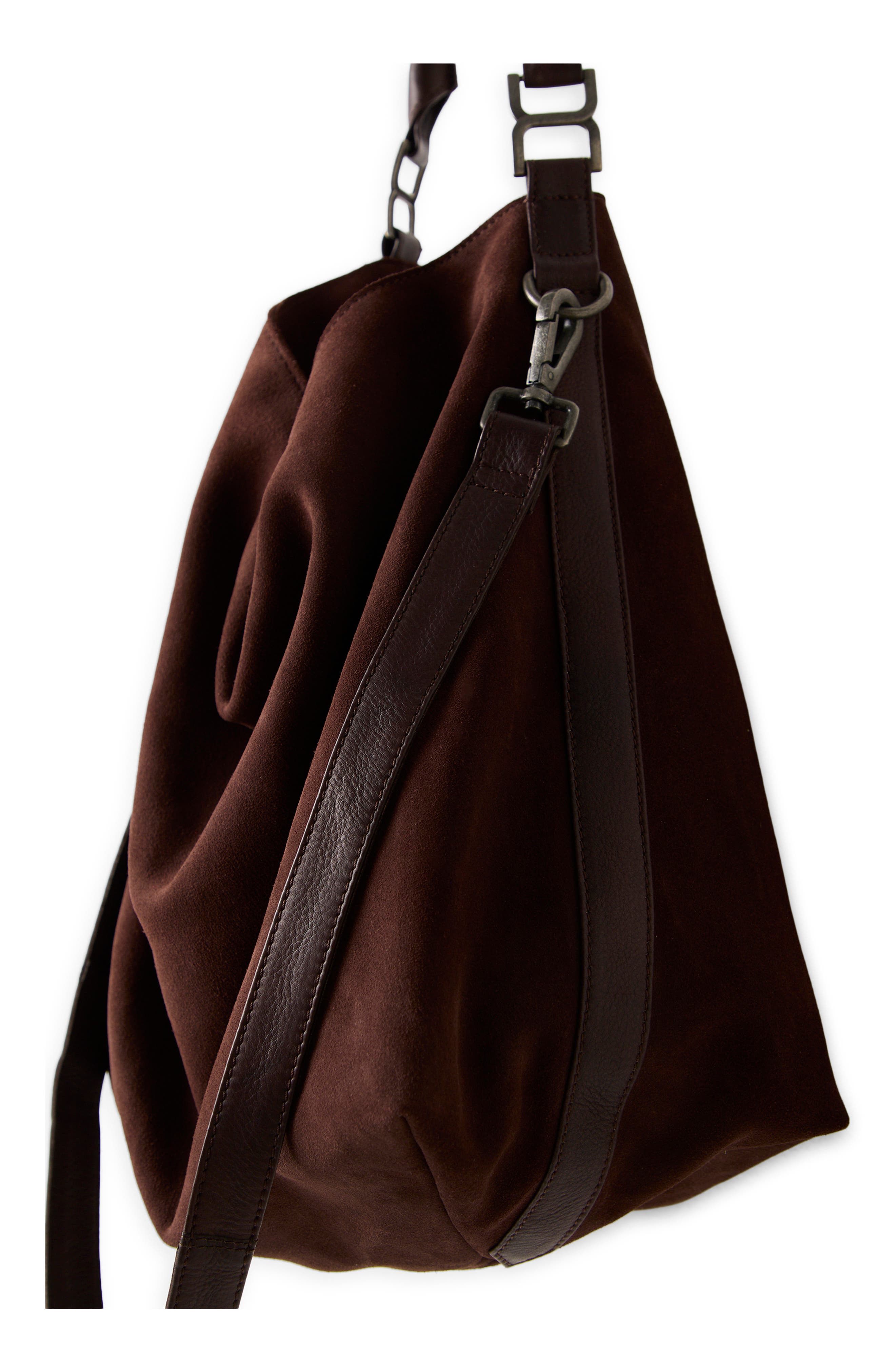 Suzie Suede Slouch Tote, Alternate, color, ESPRESSO